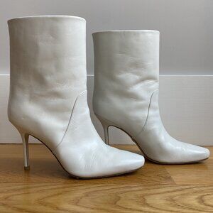 Stuart Weitzman - Booties, White Leather